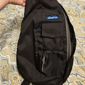 KAVU Black Sling Bag for Men